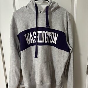 47 Brand Gray and Purple Washington Hoodie
